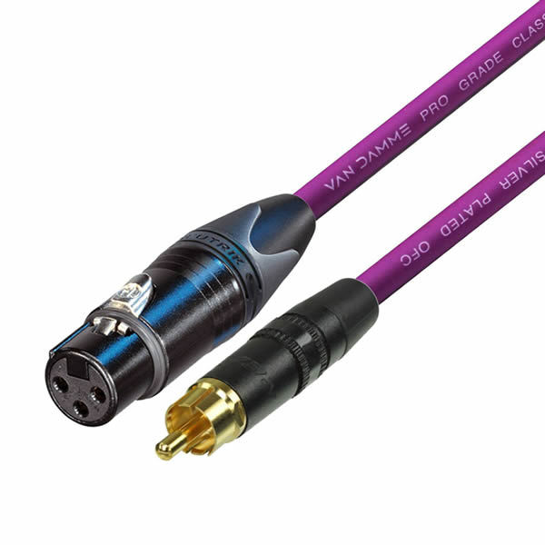 LSH XLR Female to RCA Phono Cable 0.25m