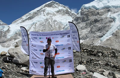 Stand Up comedy gig world record on Mount Everest
